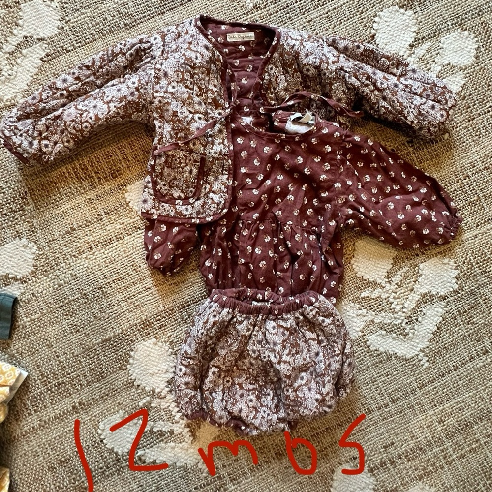 Bebe organic outfit - flora collection